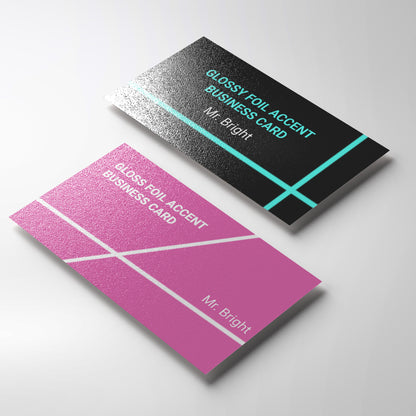 Foil Accent Business Cards - Glossy