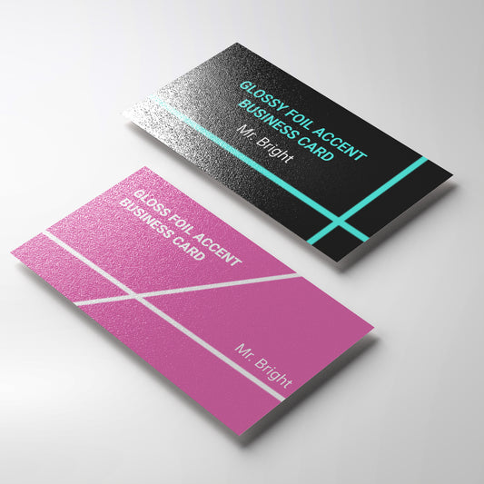 Foil Accent Business Cards - Glossy