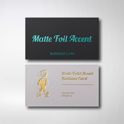 Foil Accent Business Cards - Matte