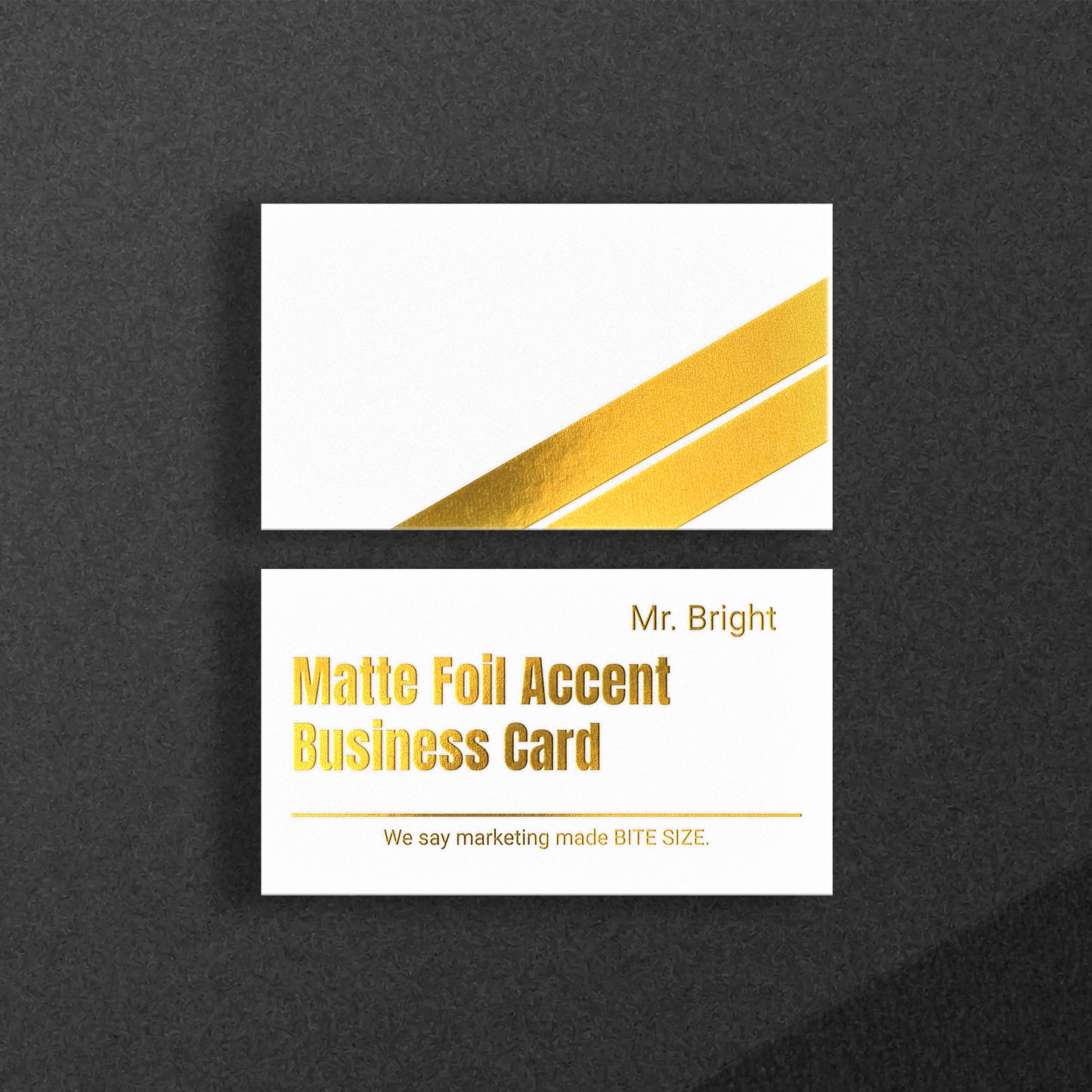 Foil Accent Business Cards - Matte