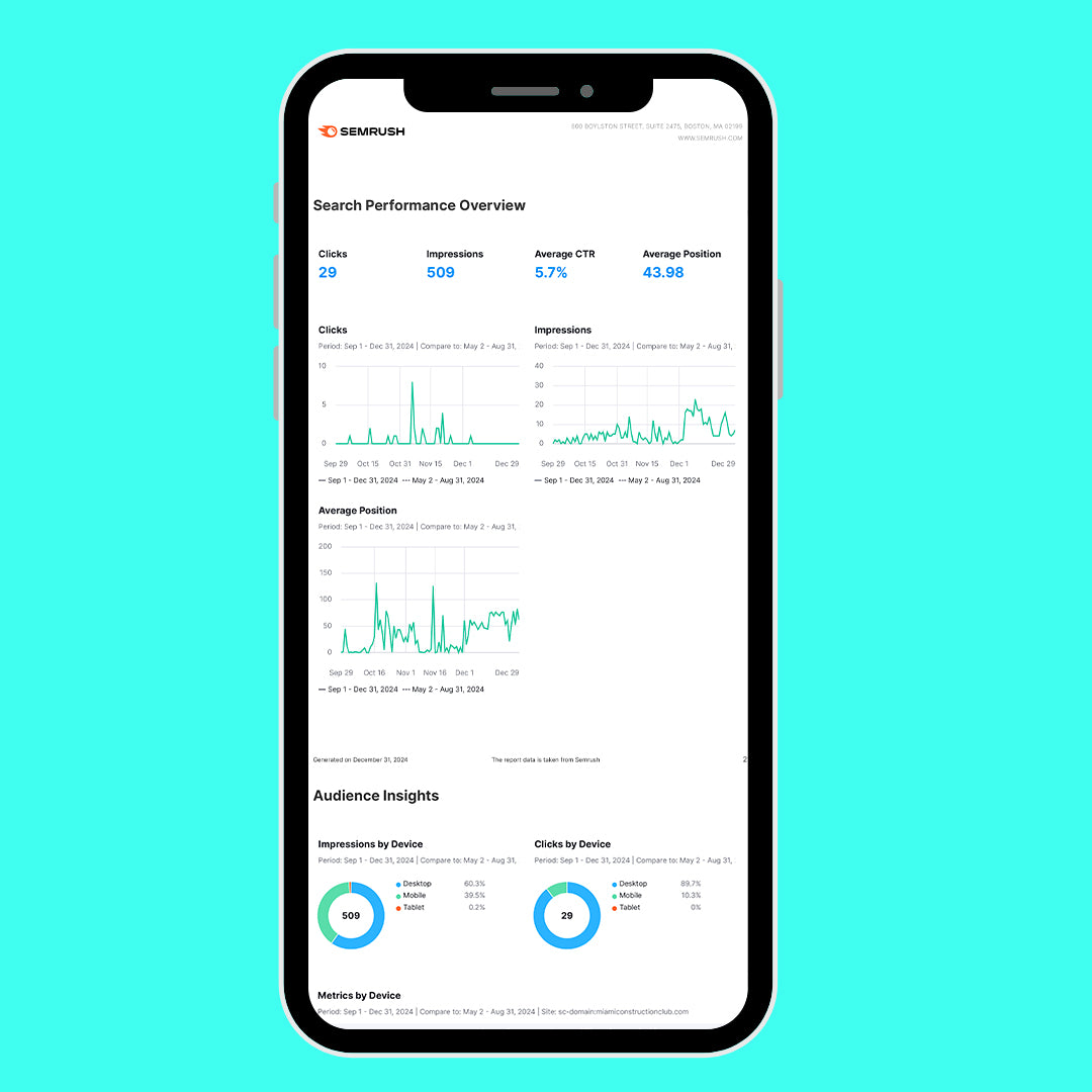 Google Search Console Health Report